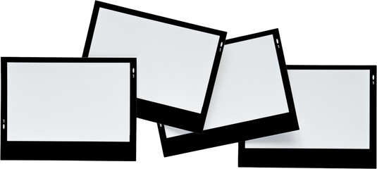 Scattered Blank Polaroid Photo Frames