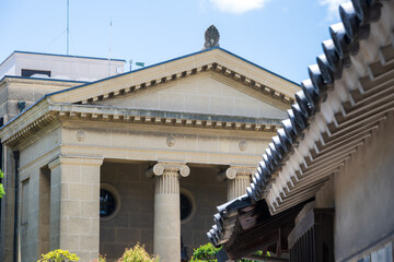 日本の岡山県倉敷市の古くてとても美しい建物