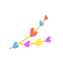 colorful heart-shaped leaves