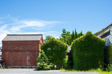 日本の岡山県倉敷市の古くてとても美しい建物