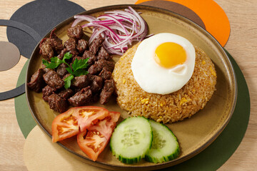 Bœuf lôc lac plat traditionnel Thaïlandais