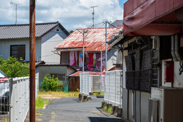 日本の岡山県倉敷市の古くてとても美しい建物