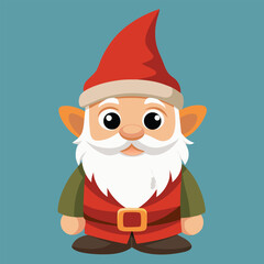 A cartoon Santa Claus with a big bag of presents celebrates the Christmas holiday season