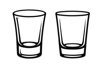 Clear Shot Glasses for Spirits and Beverage Servings