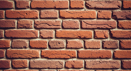 Pared de Ladrillo Rústica en Tonos Rojos Cálidos
