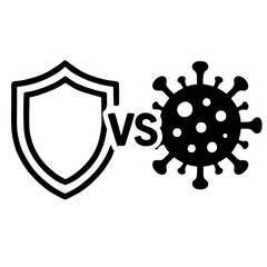 Fototapeta premium Immune Defense Against Virus – Shield Protecting From Pathogen Threat