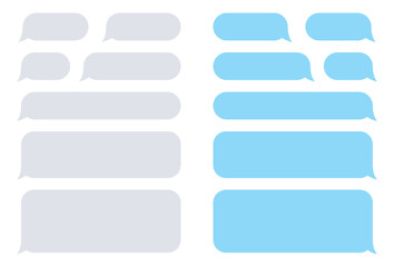 Obraz premium Set shape message bubbles 