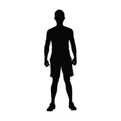 Silhouette of a Standing Man