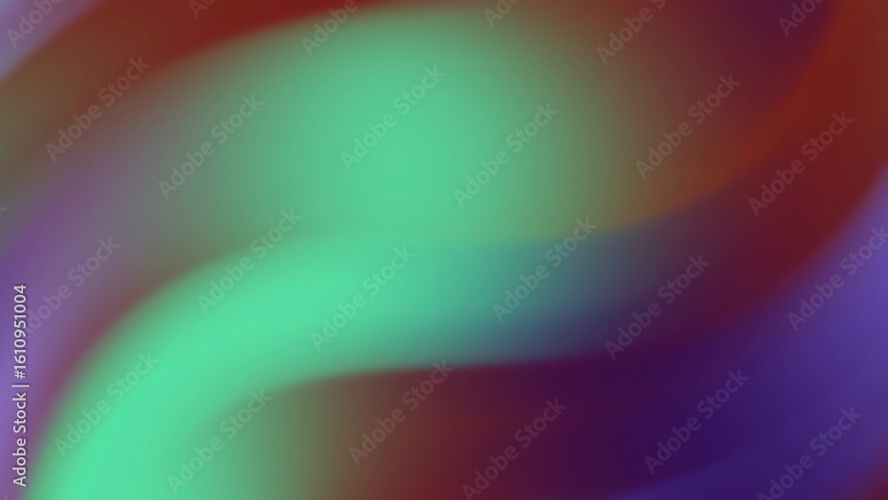 Poster ombre abstracts backgroundsabstract gradient background with flowing waves of green, purple, and bro
