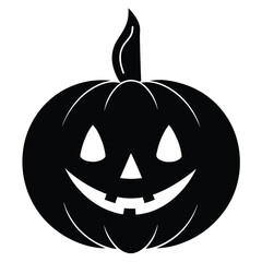 pumpkin face with candle vector icon