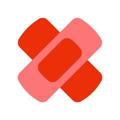aid band plaster simple flat icon illustration