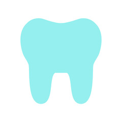 teeth simple flat icon illustration