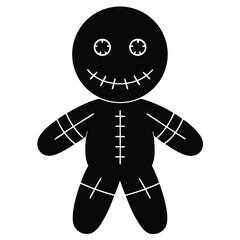 voodoo doll vector icon