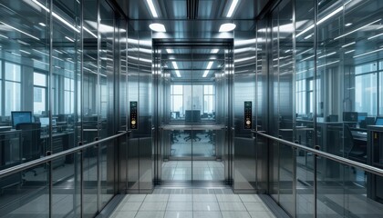  Sleek Stainless Steel and Transparent Walls