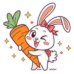 rabbit with carrot