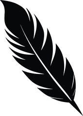 Obraz premium Native American feather silhouette clipart vector graphic tribal culture art design elements