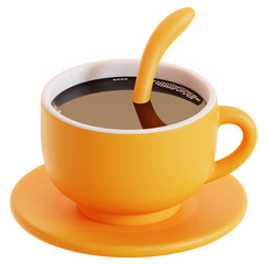 3D Cup of Coffee Icon