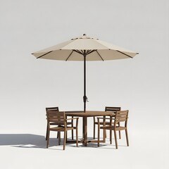 Umbrella Patio Dining Set