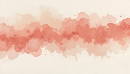 Obraz premium Abstract Red and Peach Watercolor Horizontal Flow Background for Artistic, Creative Design, and Dynamic Concepts