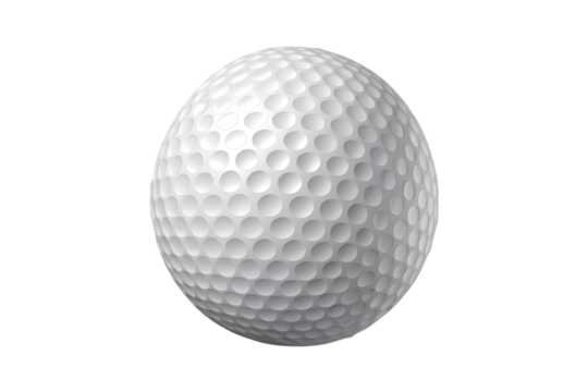 Golf ball isolated on transparent background PNG icon isolated with transparent background