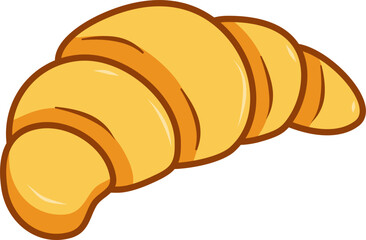 croissant on a white background