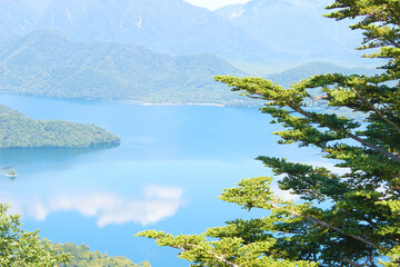 奥日光 中禅寺湖 半月山展望台からの眺め 夏 日本