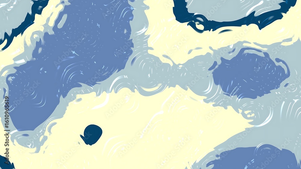 Aufkleber ombre deep cerulean cream abstract pastel background with swirling patterns, soft colors, and a mode