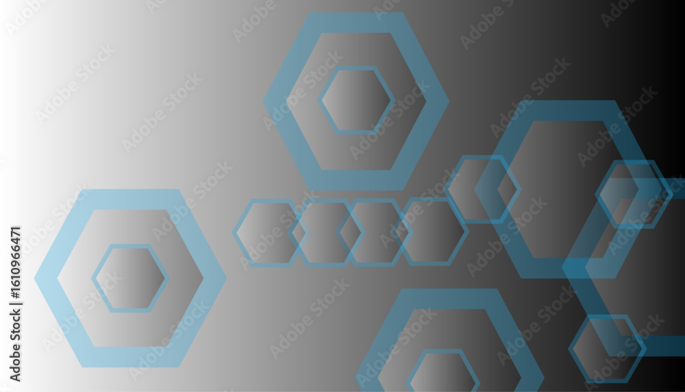 Poster vector hexagons pattern. geometric abstract background with simple hexagonal elements. medical, tech