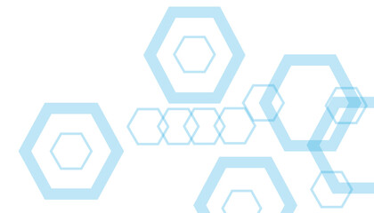 Vector hexagons pattern. Geometric abstract background with simple hexagonal elements. Medical, technology or science desig