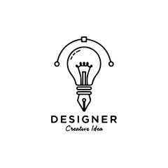 Creative Designer vector illustration of an idea bulb