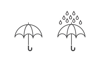 Umbrella safe concept illustration Logo Template design v1.5