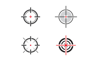Target Goals icon vector illustration design template v1.2