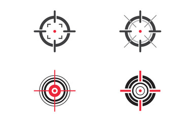 Target Goals icon vector illustration design template v1.1