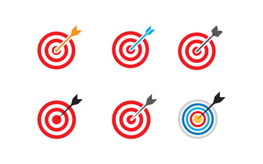 Target Goals icon vector illustration design template v1.8