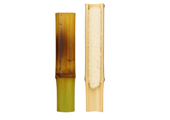 Bamboo_sticky_rice, khao_lam, Thai_dessert, Thai_snack, bamboo_tube, traditional_thai_food, glutinous_rice, coconut_rice, grilled_dessert