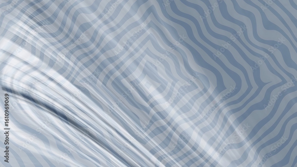 Aufkleber ombre muted blue harmonies wavy abstract background in shades of blue and white, creating a dynamic 