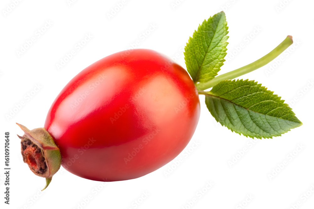 Aufkleber falling rose hip isolated on transparent background full depth of field png icon isolated with trans