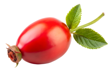 Falling rose hip isolated on transparent background full depth of field PNG icon isolated with transparent background