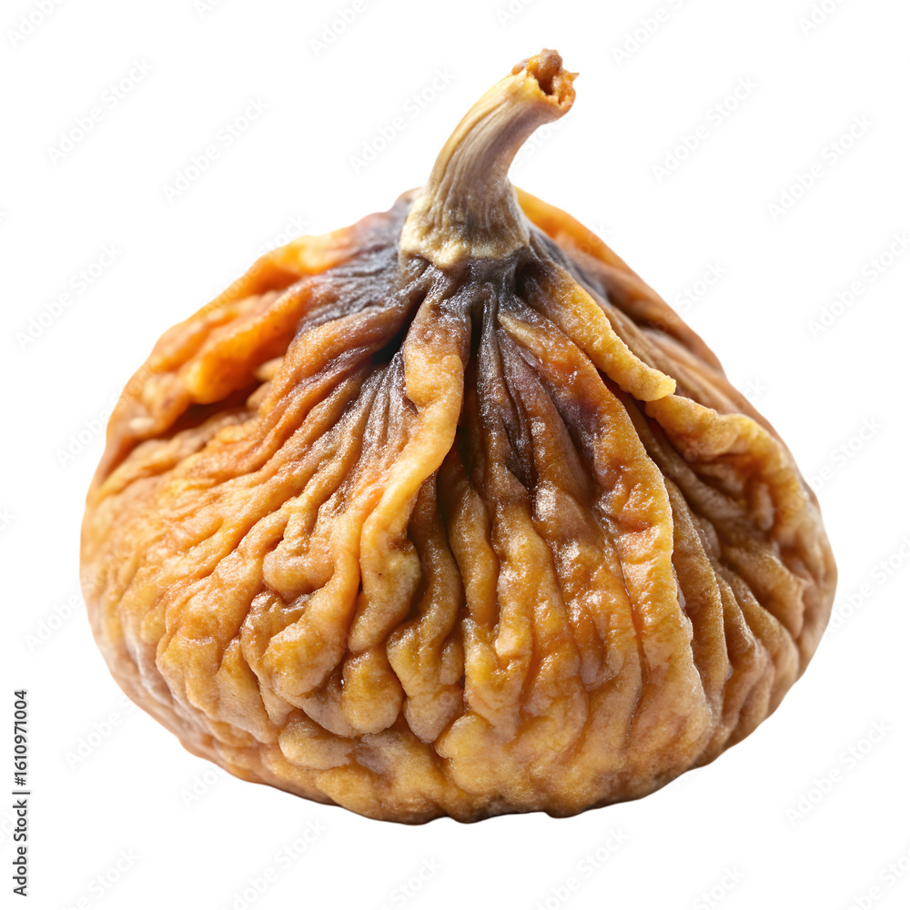 Poster dried fig fruit isolated on transparent background full depth of field png icon isolated with transp