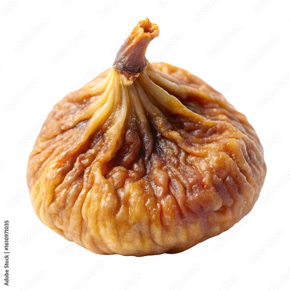 Poster dried fig fruit isolated on transparent background full depth of field png icon isolated with transp