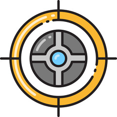 Map Navigation Icon Flat Illustration