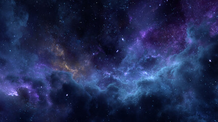 A vibrant and colorful nebula with glowing stars in the vast expanse of deep space