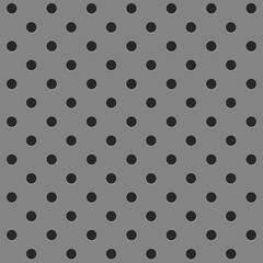 Pegboard peg board gray wall with dots, holes in geometric grid pattern. Perforated panel for hooks, diy construction. 