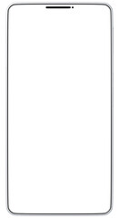 3D素材_スマートフォン_ホワイト