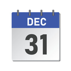 The calendar icon will display "December 31" in large bold letters.