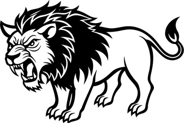 furious wild animal vector