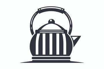 kettle icon black and white on white background