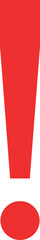 Red exclamation mark symbol alert warning danger