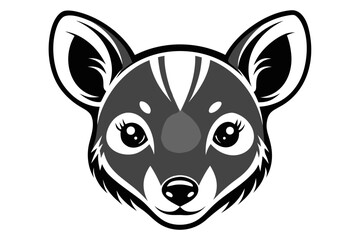 quoll head shapes vector