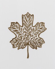 Ambulance unique carving leaf art on plain white background